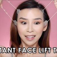 Reusable Face Lifting Tape, 18pcs/54pcs Invisible Pull Tape with 4 Adjustable Elastic Bands, Face Lifting Sticker, Facial Bea...