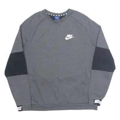 NIKE Mens Sweatshirt Grey L