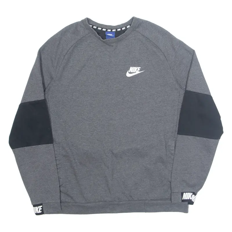 NIKE Mens Sweatshirt Grey L