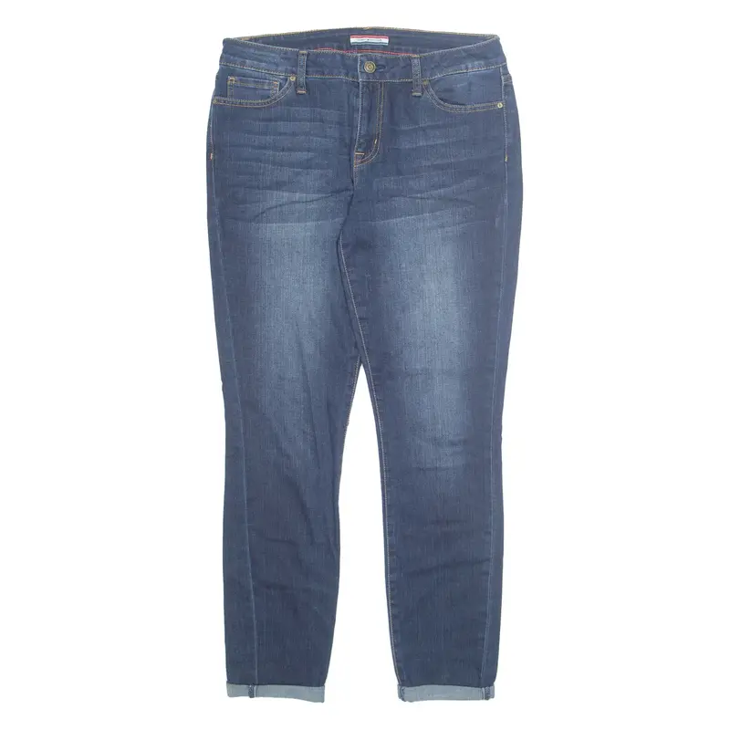 TOMMY HILFIGER Mens Jeans Blue Regular Skinny Stone Wash W32 L28