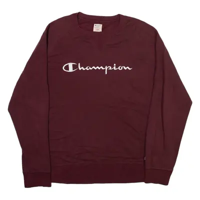 CHAMPION Mens Sweatshirt Maroon XL