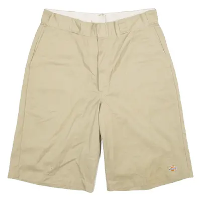 DICKIES Mens Workwear Shorts Beige M W34