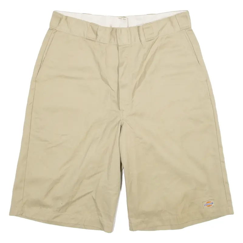 DICKIES Mens Workwear Shorts Beige M W34