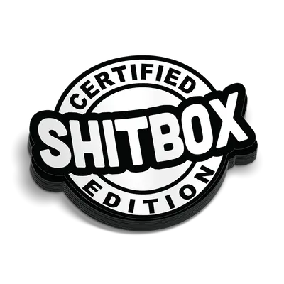 Shit Box Edition Hard Hat Decal