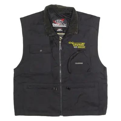 OVERSIDE Racing Utility Mens Biker Gilet Black L
