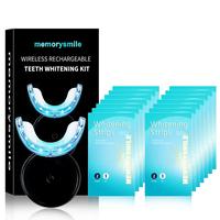 Wireless Teeth Brightener Kit, Including 1 Count Light & 14pcs Teeth Brightener Strips, Teeth Brightening Kit, Home Dental Ca...