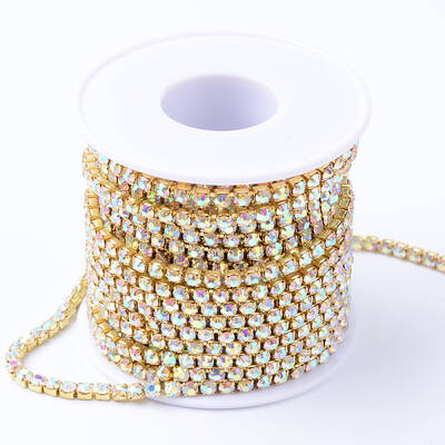Brass Rhinestone Strass Chains