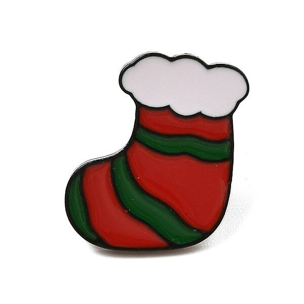 Christmas Theme Zinc Alloy Enamel Pin Brooch for Backpack Clothes