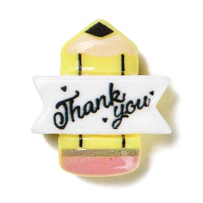 Teacher's Day Theme Opaque Resin Cabochons