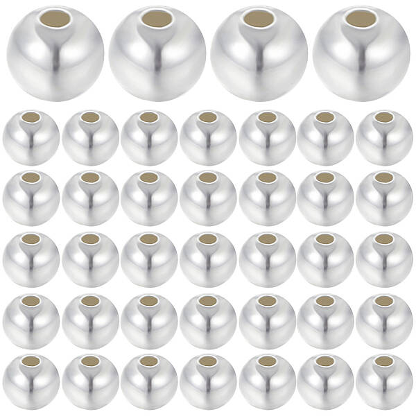 Round 925 Sterling Silver Beads
