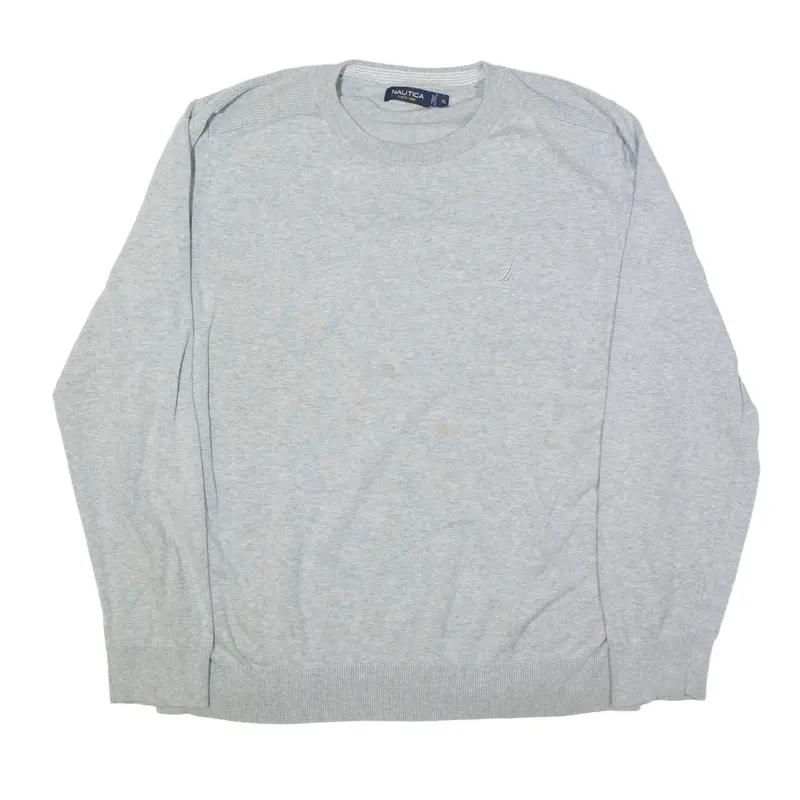 NAUTICA Jumper Grey Tight Knit Mens XL