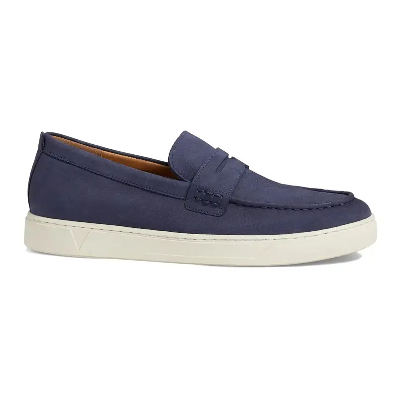 Vionic Thompson Nubuck Men's Loafers Shoes - Navy - Size:US 9 Men