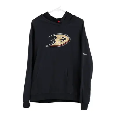 Anaheim Ducks Reebok Hoodie - XL Black Cotton