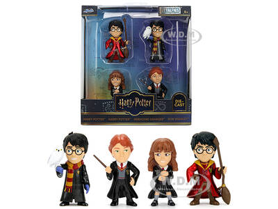 Set of 4 Diecast Figures Harry Potter Metalfigs Series by Jada