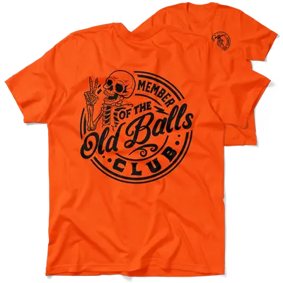 Old Balls Club - Safety Orange Hi-Vis T-Shirt