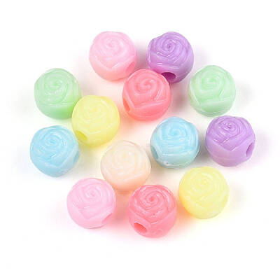 Opaque Plastic Beads