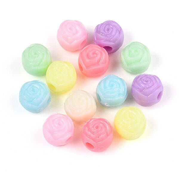Opaque Plastic Beads