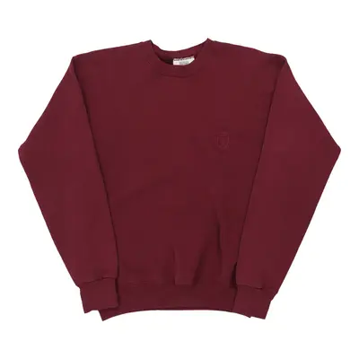 Lee Sweatshirt - Small Burgundy Cotton Blend
