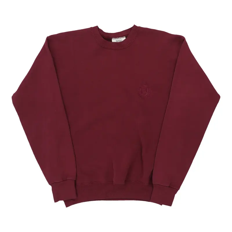 Lee Sweatshirt - Small Burgundy Cotton Blend