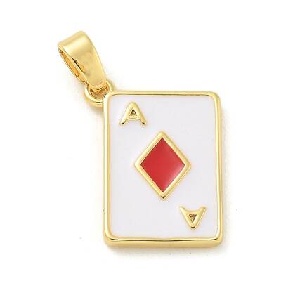 Diamonds Brass Enamel Pendants