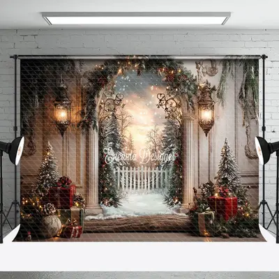 Fairy Wonderland Elegant Dream Christmas Backdrop - Aperturee