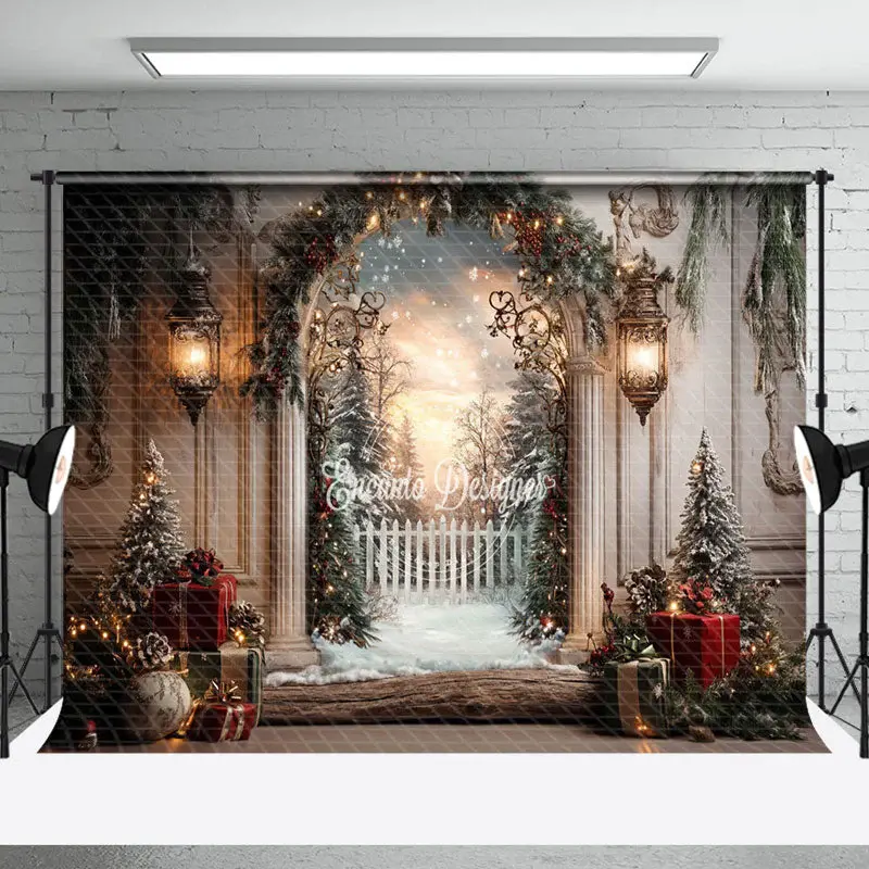 Fairy Wonderland Elegant Dream Christmas Backdrop - Aperturee