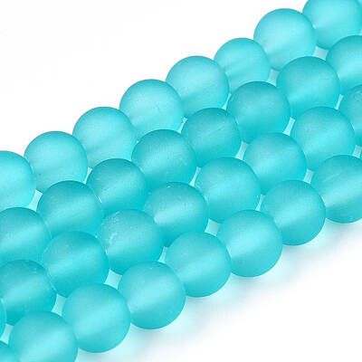 Transparent Glass Bead Strands