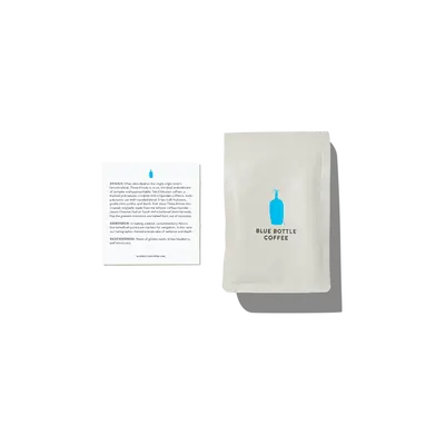 Blue Bottle Three Africas Organic Coffee, With Golden Raisin, Winey Blueberry, Lemon Zest Flavor Profile