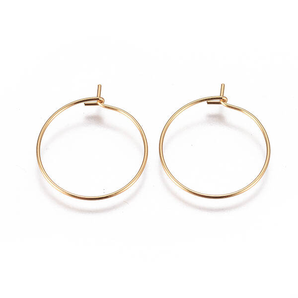 304 Stainless Steel Hoop Earrings Findings