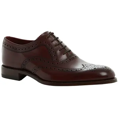 Loake Fearnley Leather Men's Lace Up Shoes - Burgundy - Size:US 11 Men