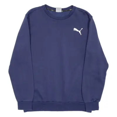 PUMA Mens Sweatshirt Blue Crewneck M