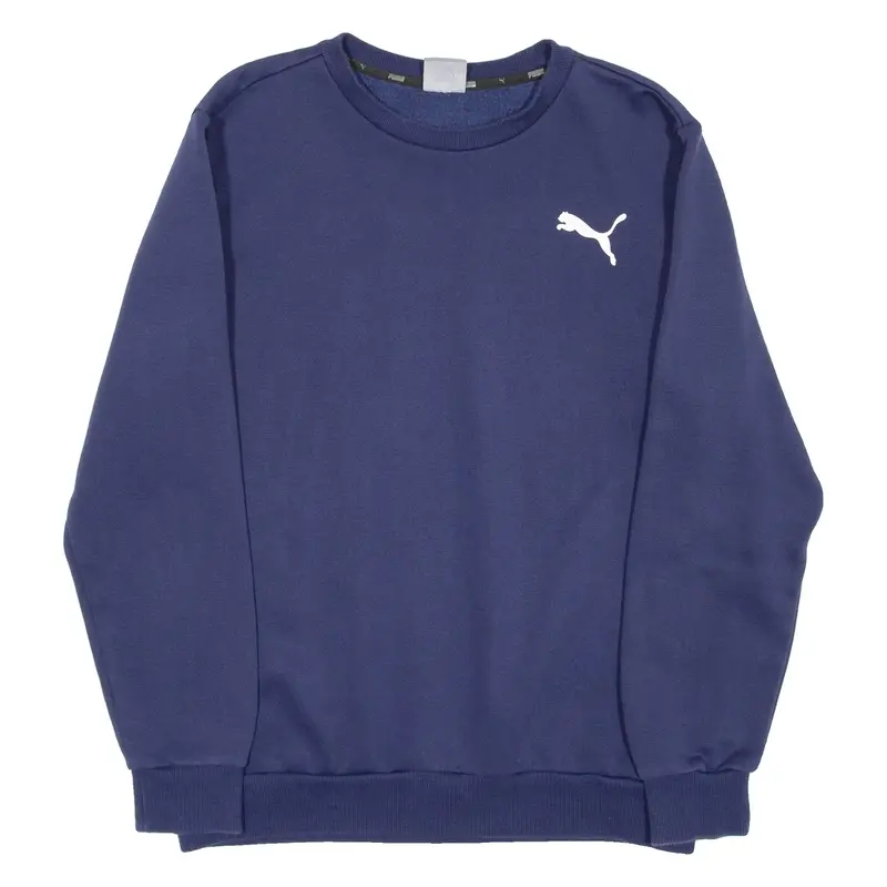 PUMA Mens Sweatshirt Blue Crewneck M