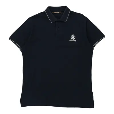 Roberto Cavalli Polo Shirt - Large Navy Cotton