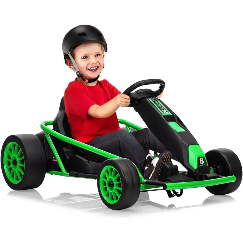 Garvee24V 9Ah Kids Ride On Go Kart Toy,High Speed 8.1MPH Drifting Car with 2x300W Motors,14.3 XL Seat,Full Metal Frame,Music...