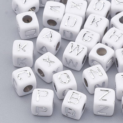 Plated Acrylic Beads