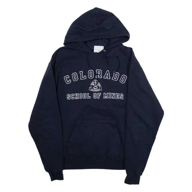 CHAMPION Colorado School Of Mines Womens Blue Hoodie USA M