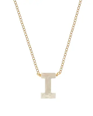 Dawn Initial Necklace | Metal Color: Gold | Style: I