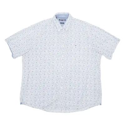 TOMMY HILFIGER Stretch Mens Shirt Blue Paisley 2XL