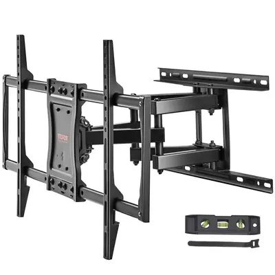 VEVOR Full Motion TV Mount Fits for Most 37-75 inch TVs, Swivel Tilt Horizontal Adjustment TV Wall Mount Bracket with 4 Artic...