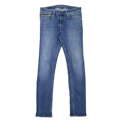CALVIN KLEIN JEANS Mens Jeans Blue Slim Straight Stone Wash W32 L34