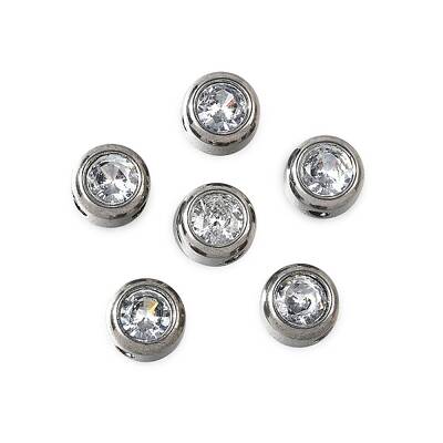 201 Stainless Steel Rhinestone Beads