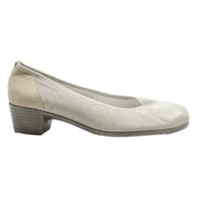 ARA Pump Heels Grey Leather Womens UK 4.5
