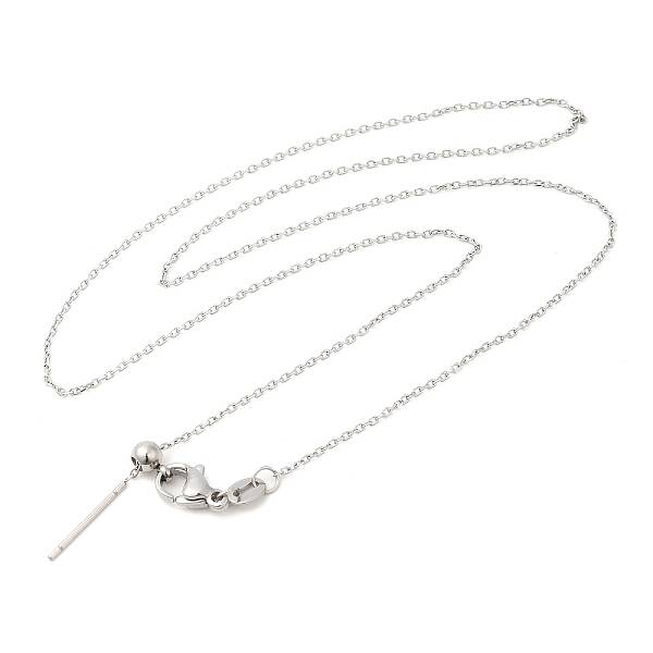 Non-Tarnish 304 Stainless Steel Cable Chain Necklace for Women