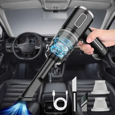 Wireless Car Vacuum Cleaner, Handheld Car Vacuum Cleaner, Multifunctional Car Cleaning Tool, Suitable for Car Home Office PS4...