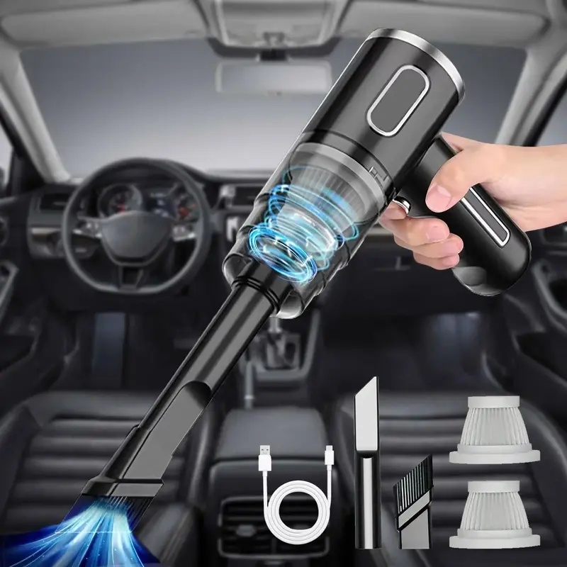 Wireless Car Vacuum Cleaner, Handheld Car Vacuum Cleaner, Multifunctional Car Cleaning Tool, Suitable for Car Home Office PS4...