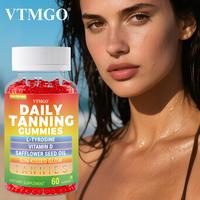 VTMGO-Tanning Gummies Antioxidant:Natural Tanning Supplement WithAstaxanthin Lycopene & BetaCaroteneSupports Radiant Light Be...