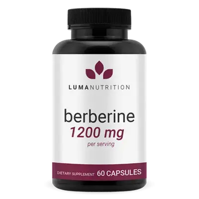Luma Nutrition Berberine Supplement Extra Strength 1200mg Per Serving