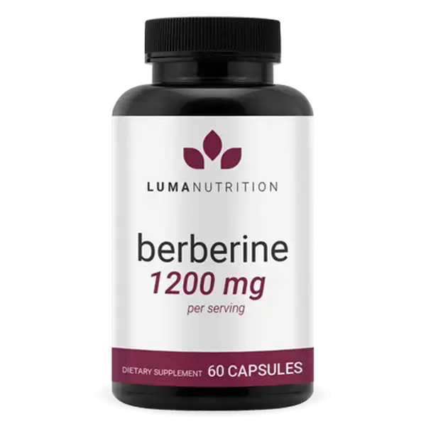 Luma Nutrition Berberine Supplement Extra Strength 1200mg Per Serving