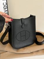 Women's Solid Color Shoulder Bag, Fashionable PU Leather Crossbody Bag for Daily Used, Casual Trendy Versatile High-quality D...