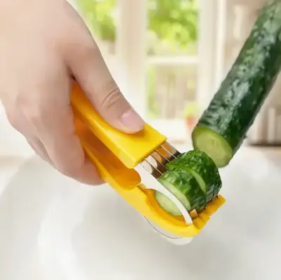 Creative PP banana slicer, banana fruit splitter, ham sausage cutter, fruit salad slicer